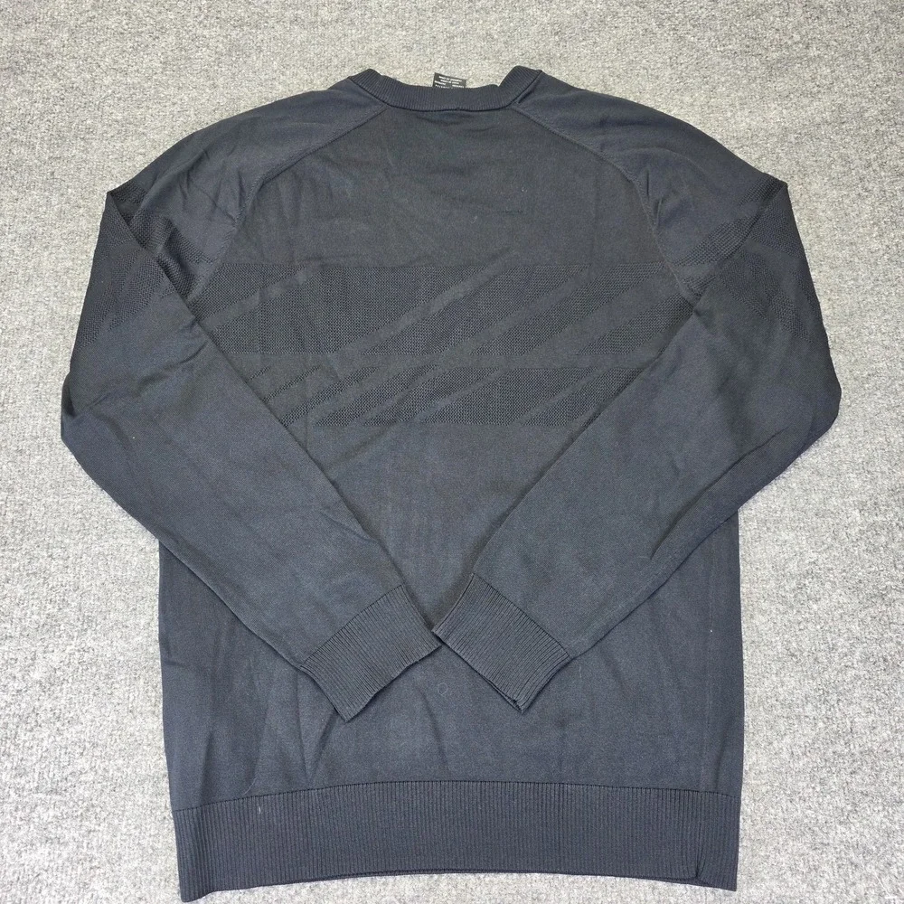 Oakley Sweater Men's Tailored Fit V-Neck‎ Pullover Long Sleeve Black Large Golf